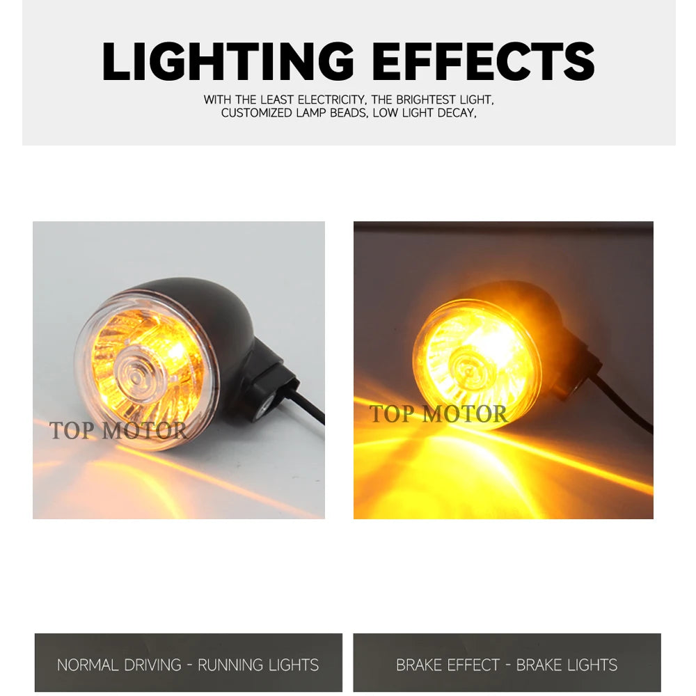 Clignotant LED ambre monté sur une Harley-Davidson Sportster S - vue 2