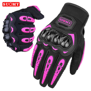 Gants moto mesh gris compatibles écran tactile - vue de face - vue 1