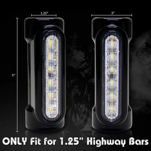 Feu LED chromé fixé sur un pare-carters de Harley-Davidson - vue 5