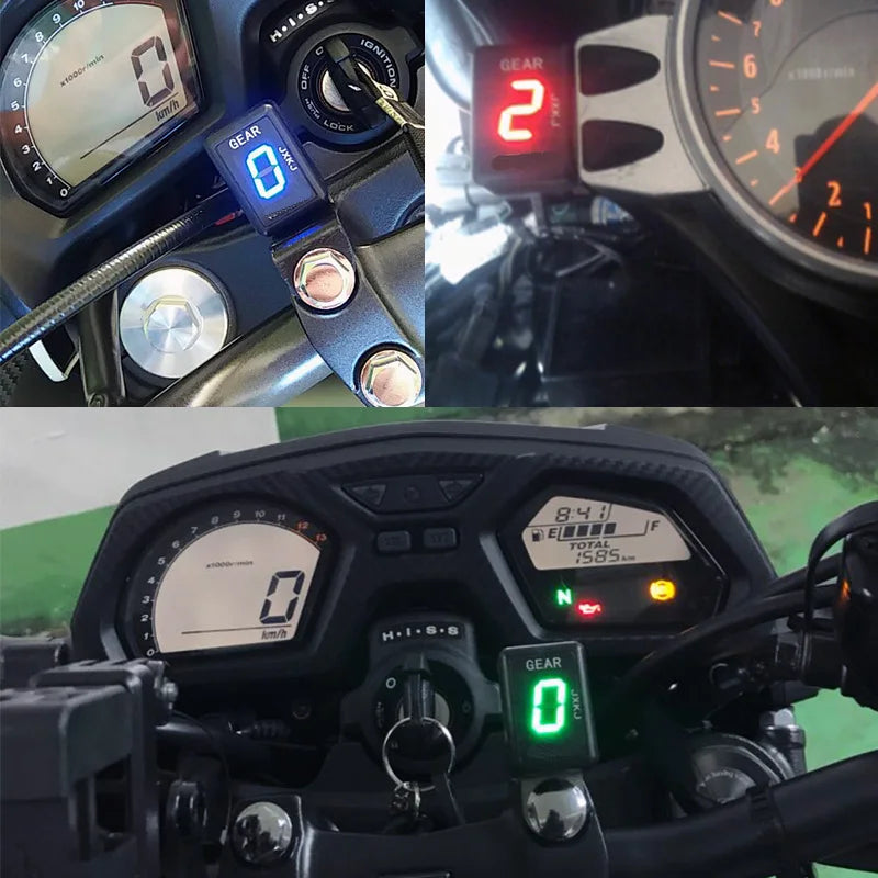 Indicateur de rapport engagé numérique (1-6) pour Harley-Davidson V-Rod (2008-2017) et Big Twin 6 vitesses (2007-2015)