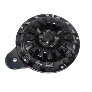 Cache de klaxon noir et chrome pour Harley-Davidson Big Twin 1991-2017 et Sportster XL - vue 2