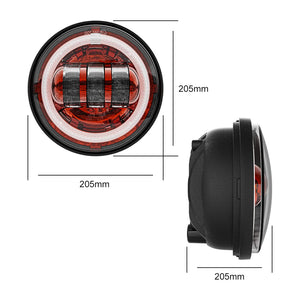 Feux additionnels LED 4,5 pouces pour Harley Road King - vue 5