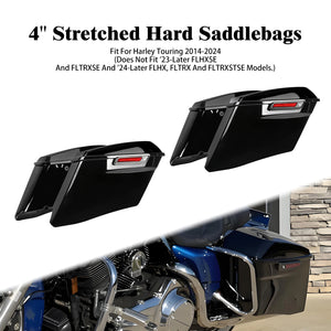 Sacoches Rigides Étirées 4 pouces avec Clés - Harley-Davidson Touring 2014-2024 – photo 1/8