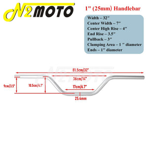Guidon moto noir style club pour Harley-Davidson - vue 19