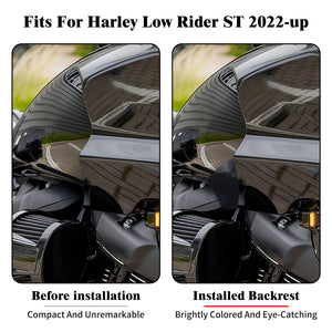 Déflecteurs d'air latéraux colorés pour phare de Harley-Davidson Low Rider ST - vue 2