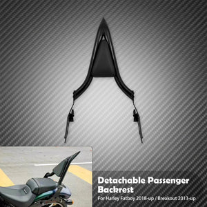 Dossier passager démontable (sissy bar) chromé - Harley Softail Breakout FXSB 2013-2023, Fat Boy FLFB/FLFBS 2018-2023 – photo 8/8