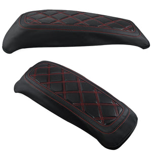Housse de protection noire installée sur le couvercle d'une sacoche rigide Harley - vue 2