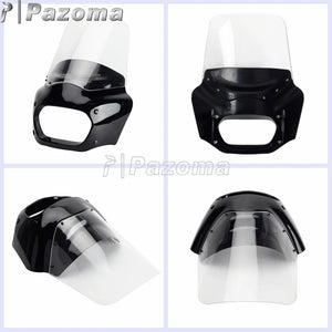 Carénage phare noir avec pare-brise pour Harley-Davidson Fat Bob - vue 5