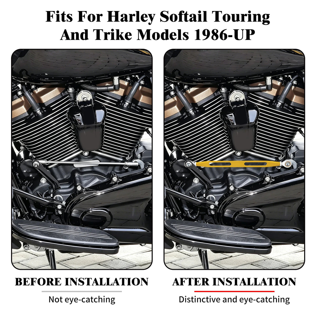 Levier de Sélecteur de Vitesse Aluminium (Coloris) - Harley-Davidson Softail et Touring 1986-2025 – photo 2/9