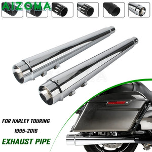 Silencieux d'échappement pour Harley-Davidson Touring Electra Glide, Street Glide, Road Glide et Road King 1995-2016 – photo 1/12