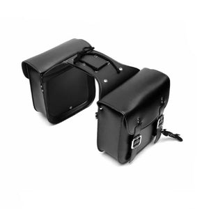 Sacoche cavalière marron pour moto - vue 8