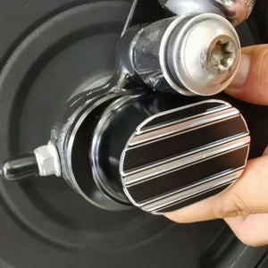 Caches d'écrou d'axe arrière pour Harley Sportster - vue 2