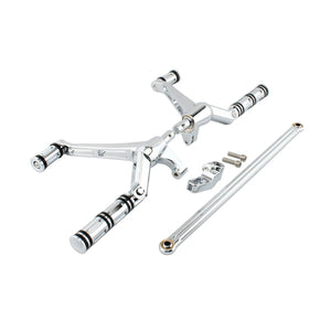 Kit complet commandes avancées, repose-pieds, leviers et biellettes pour Harley-Davidson Night Rod VRSC Special 2007-2017, V-Rod Muscle 2002-2017 – photo 5/12