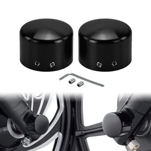 Cache d'écrou d'essieu avant chromé pour moto Harley-Davidson - vue 8