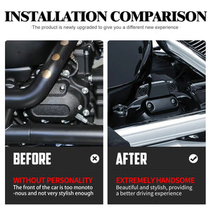 Cache d'interface moteur boîte pour Harley Softail 2018-2024 - vue 2