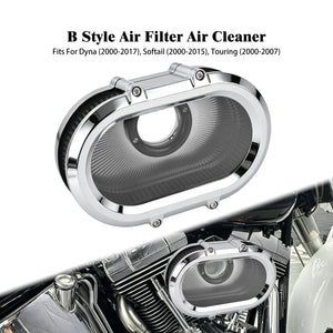 Filtre à Air avec Anneaux Décoratifs Interchangeables - Harley-Davidson Sportster, Dyna, Touring, Softail, Trike – photo 16/26