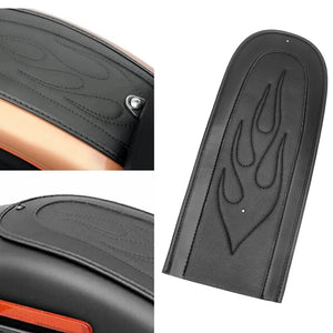 Bavette de garde-boue arrière en cuir noir pour Harley-Davidson Dyna - vue 1