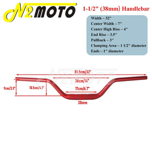 Guidon moto noir style club pour Harley-Davidson - vue 20