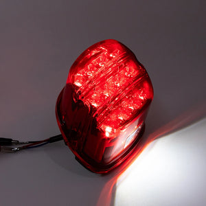Feu arrière LED avec éclairage de plaque pour Harley Sportster Dyna - vue 4