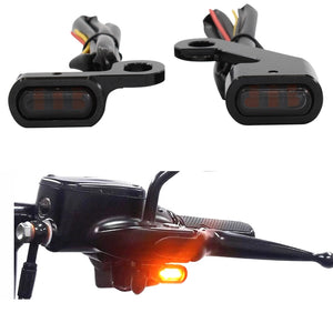 Mini clignotants avant LED pour Harley Touring Softail - vue 1
