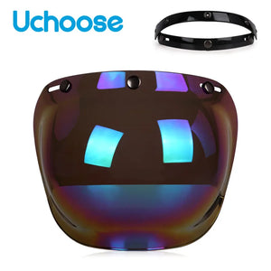 Visière bulle fumée relevable pour casque de moto - vue 13