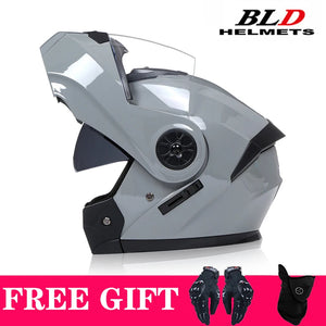 Casque moto modulable rétro double écran - vue - vue 18