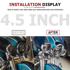 Cerclages à visière de feux additionnels pour Harley - vue 3