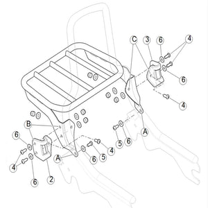 Porte-Bagages Sport pour Harley-Davidson Softail Slim et Street Bob 2018-2020 - vue 3