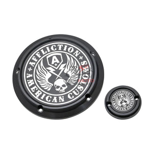 Cache derby et cache de distribution pour Harley Softail - vue 11