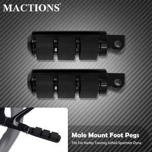 Repose-pieds Caoutchoutés Universels - Harley-Davidson (Multi-Modèles 1984-2025, Fixation Mâle) – photo 1/6