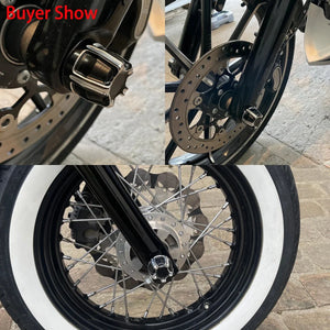 Caches d'écrou d'axe avant pour Harley Touring - vue 5