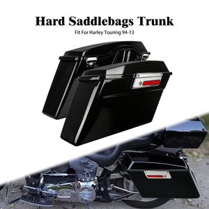 Paire de sacoches rigides noires verrouillables pour Harley-Davidson Touring - vue 8