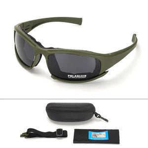 Lunettes Tactiques Polarisées 4 Verres Sport Plein Air - vue 7