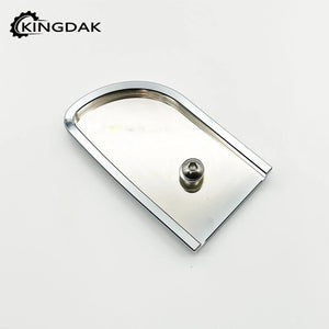 Grand cache-pédale de frein "Defiance" noir/chrome pour Harley-Davidson Touring, Electra Glide, Softail et Fat Boy – photo 6/9