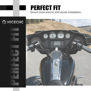 Demi-Collier de Levier Frein/Embrayage 1 pouce CNC pour Harley Dyna, Street Glide, Road Glide – photo 2/9