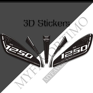 Protection de réservoir 3D noire sur Harley Pan America - vue 7