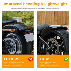 Garde-boue arrière noir vif pour Harley Softail Breakout - vue 5