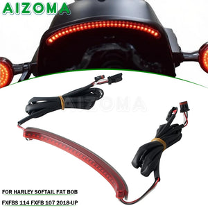 Feu arrière rouge pour Harley-Davidson Softail Fat Bob FXFBS 114 FXFB 107 2018-2025 2026 – photo 1/6