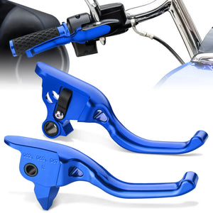 Leviers de frein et d'embrayage courts 3 doigts (Shorty) - Harley-Davidson Touring 2008-2013 et 2021-2023 – photo 1/14