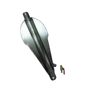 Réservoir d'essence brut argenté universel pour moto custom - vue 4