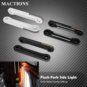 Feu de Garde-boue Arrière LED (Fender Tip) Fumé/Ambre/Rouge - Harley-Davidson Touring Road King, Softail 1980-2013 – photo 1/9