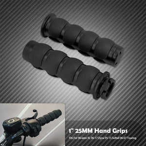 Poignées de guidon 25mm (1 pouce) en aluminium pour Harley-Davidson Touring, Softail, Sportster, Dyna – photo 16/18