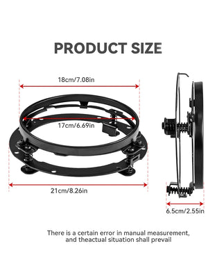 Support de phare 7 pouces pour Harley Touring Softail - vue 2