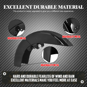 Garde-boue Avant Enveloppant 17 pouces en Acier - Harley-Davidson Touring Road King, Electra Glide, CVO 2014-2023 – photo 4/7
