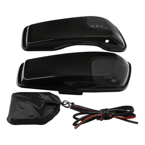 Couvercles de sacoches cavalières avec découpes haut-parleurs 5x7 pouces pour Harley Touring 2014-2024 - vue 8