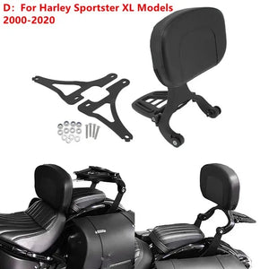 Dossier conducteur/passager réglable (sissy bar) noir/chrome pour Harley-Davidson Softail Breakout, Touring 2009-2017 – photo 12/27