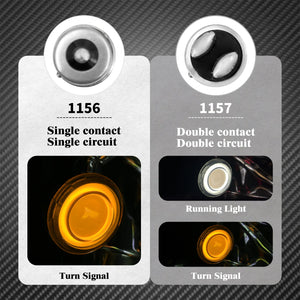 Insert de clignotant LED 1156 pour Harley - vue 2