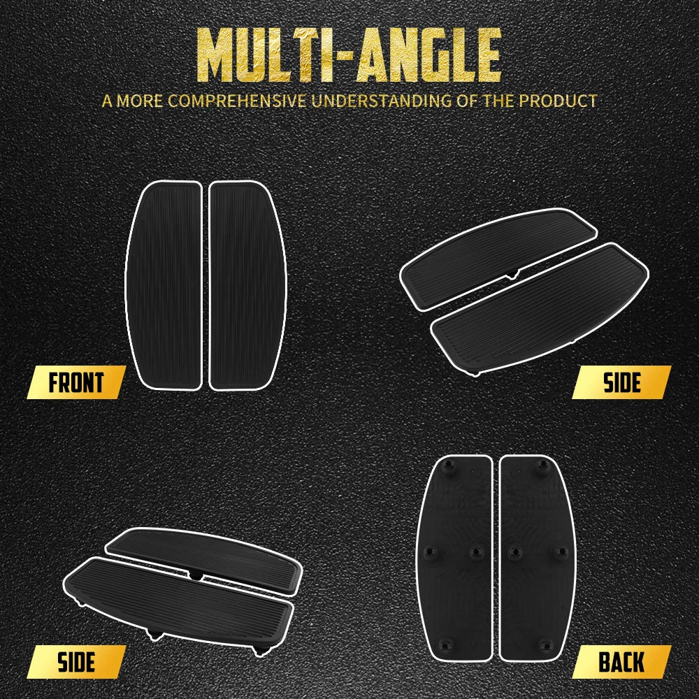 Inserts Caoutchouc pour Marchepieds Conducteur (Floorboards) - Harley-Davidson Touring, Softail, Dyna – photo 2/7