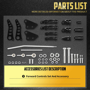 Kit commandes avancées en aluminium massif pour Harley-Davidson Dyna Street Bob 2006-2017, Fat Bob, Super Glide 00-15, Low Rider – photo 6/8