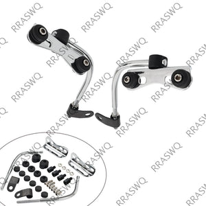 Kit de fixation universel de pare-brise noir pour moto - vue 1